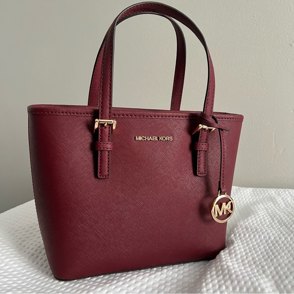 Michael Kors Jet Set Travel Extra-Small Saffiano Leather Tote Bag